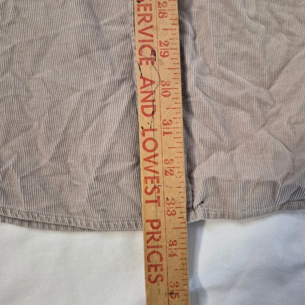 Banana Republic‎ Corduroy Shirt Mens XL Tan Long Sleeve Pockets Utility Workwear